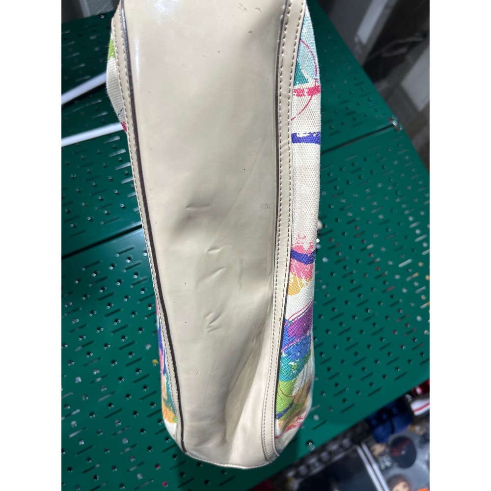 Coach Poppy Multi Color Graffiti Signature Canvas Tote Bag - Picture 10 of 10